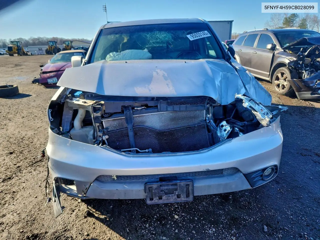 5FNYF4H59CB028099 2012 Honda Pilot Exl