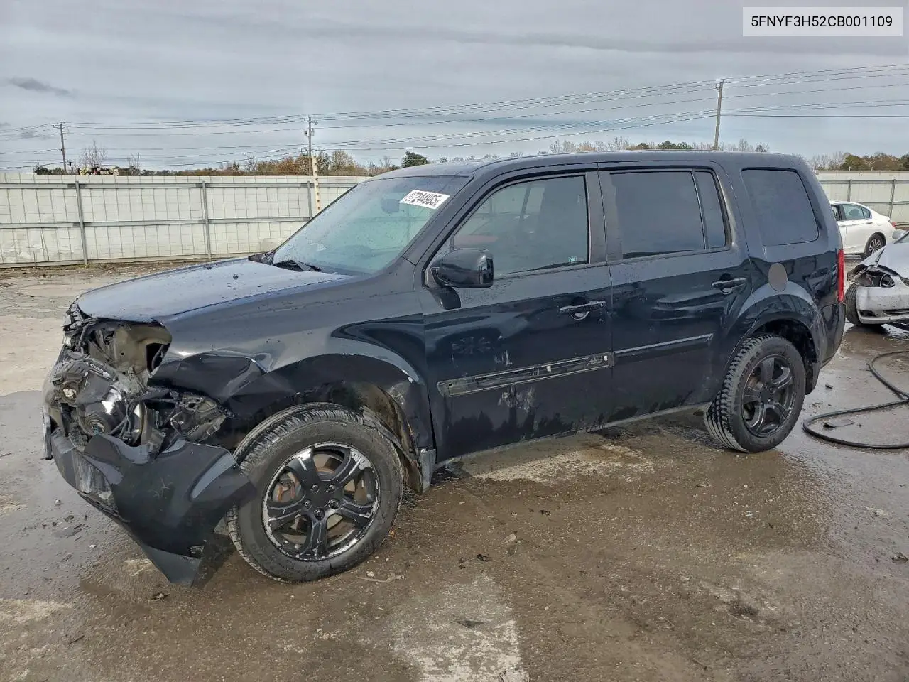 5FNYF3H52CB001109 2012 Honda Pilot Exl