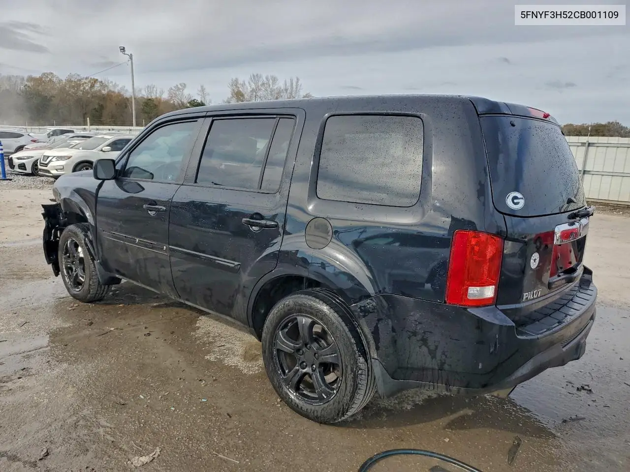 5FNYF3H52CB001109 2012 Honda Pilot Exl
