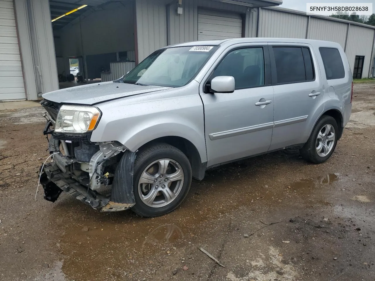 5FNYF3H58DB028638 2013 Honda Pilot Exl