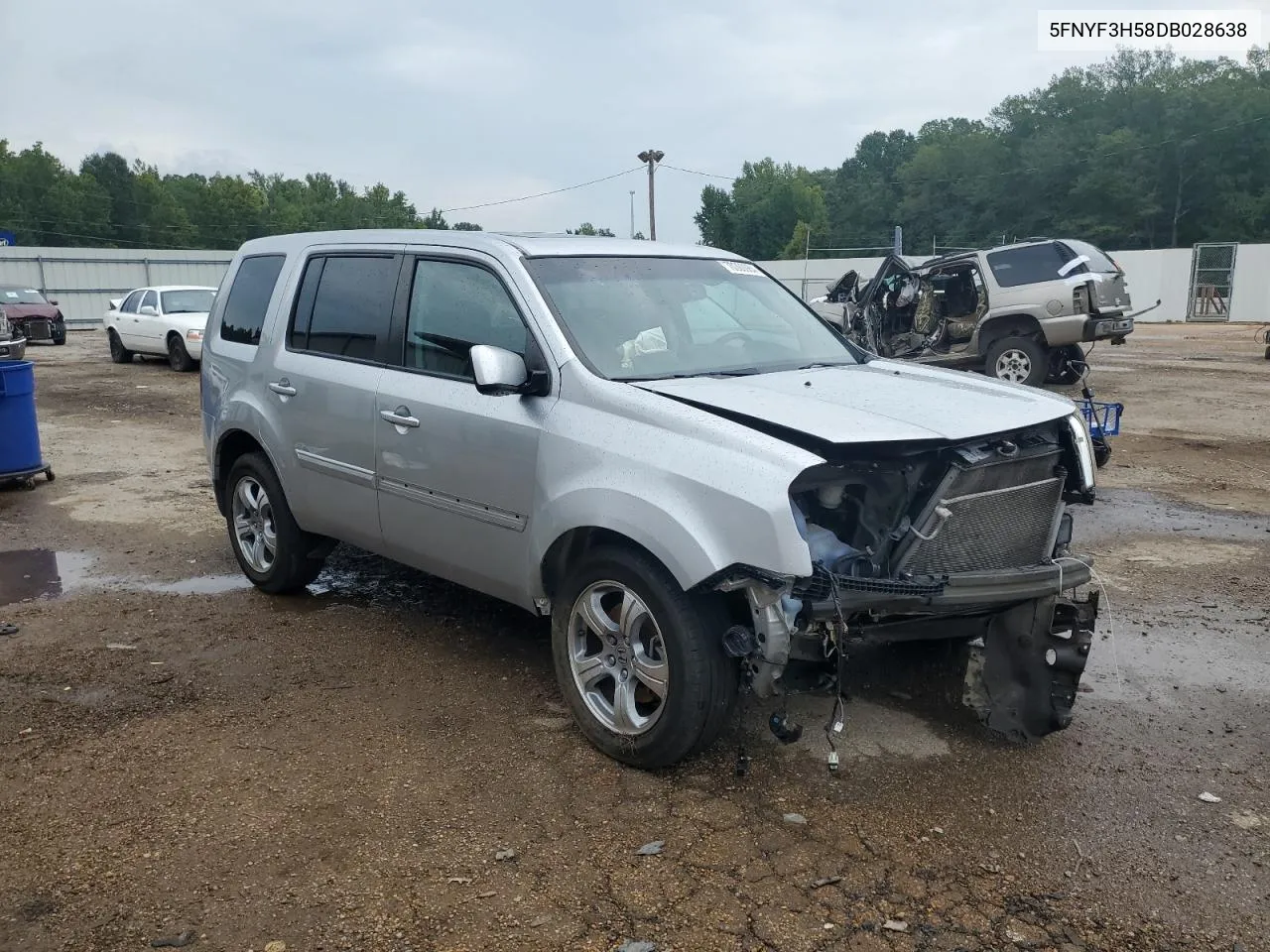 5FNYF3H58DB028638 2013 Honda Pilot Exl