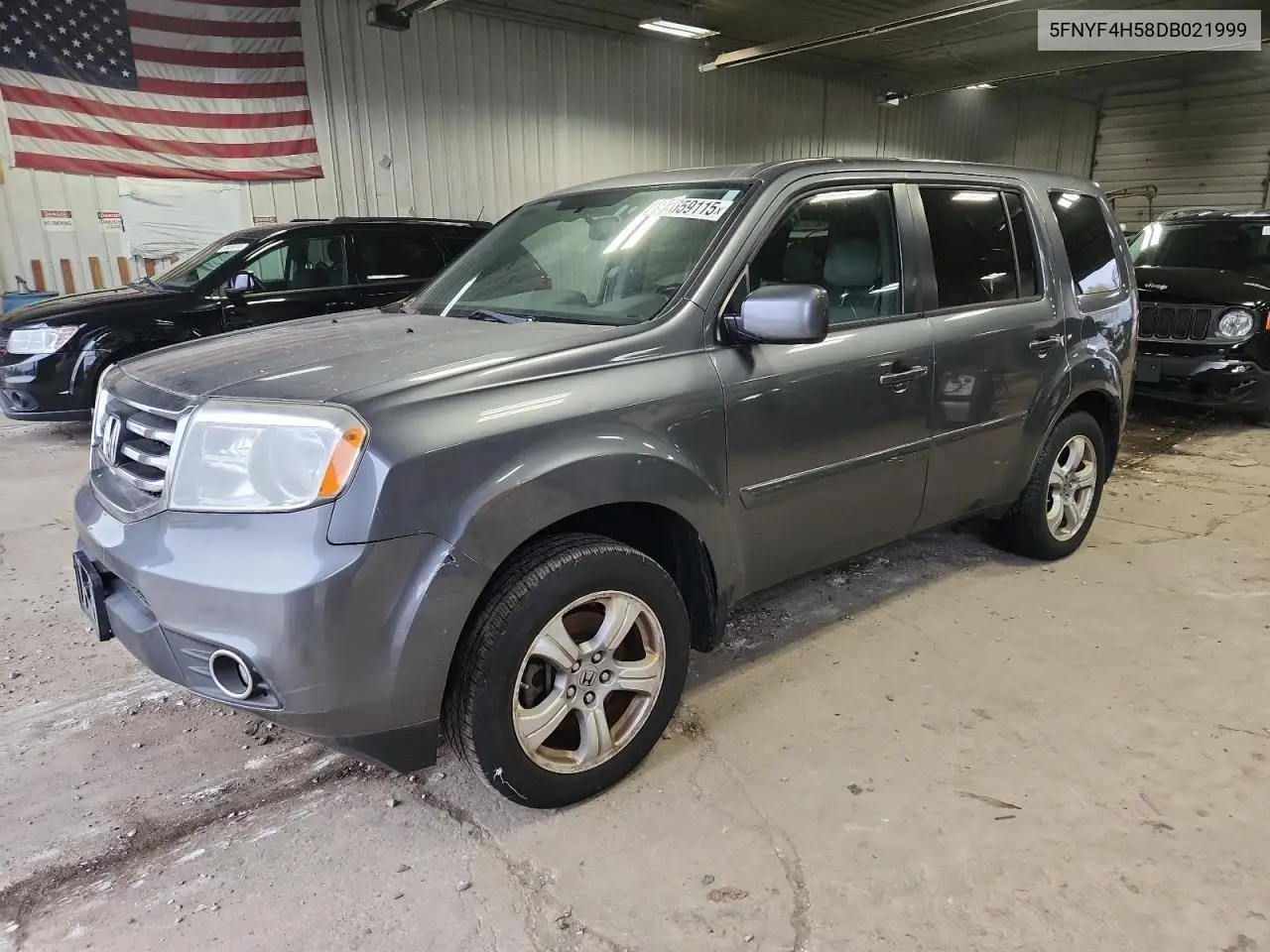 5FNYF4H58DB021999 2013 Honda Pilot Exl