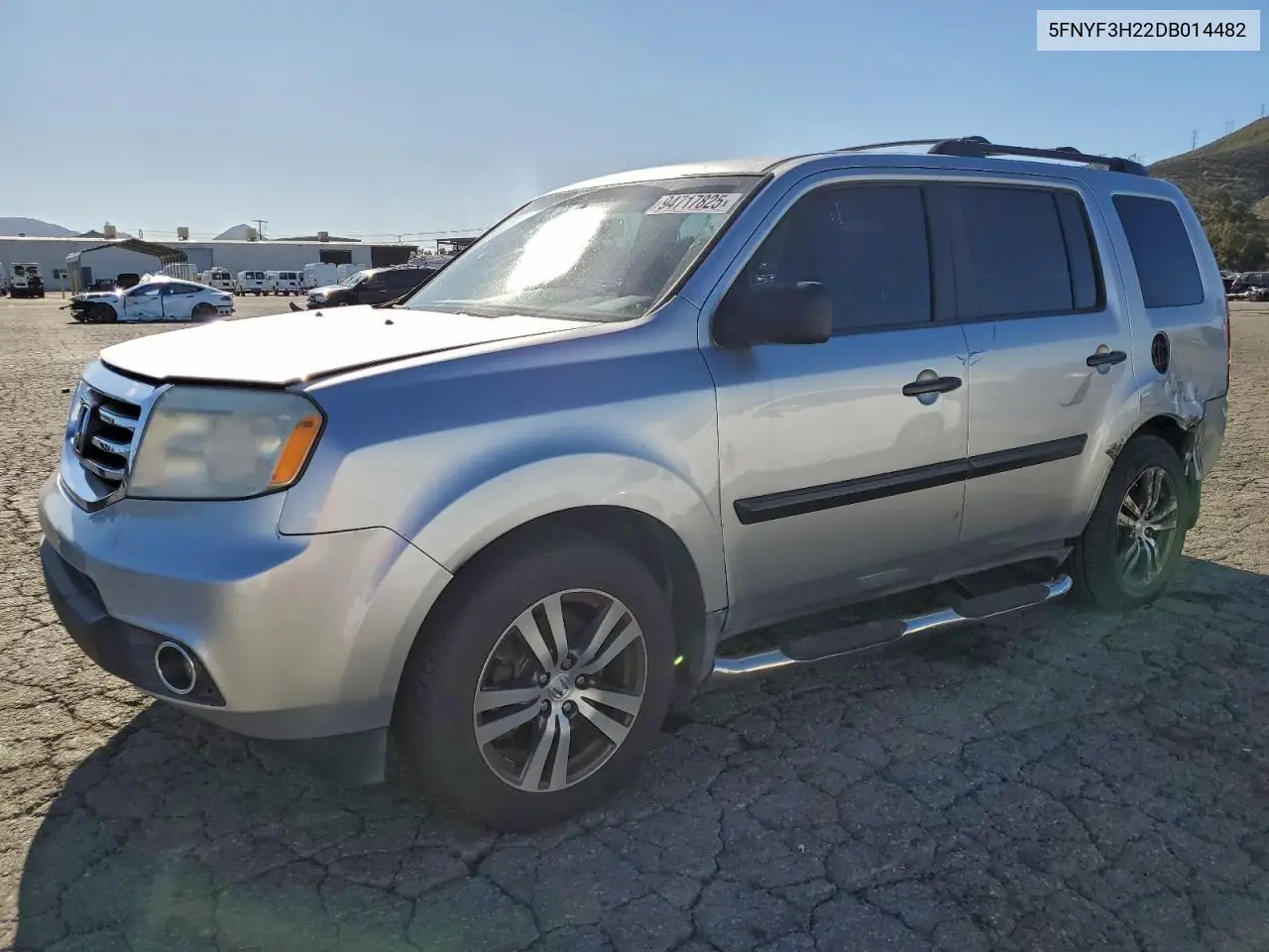 5FNYF3H22DB014482 2013 Honda Pilot Lx