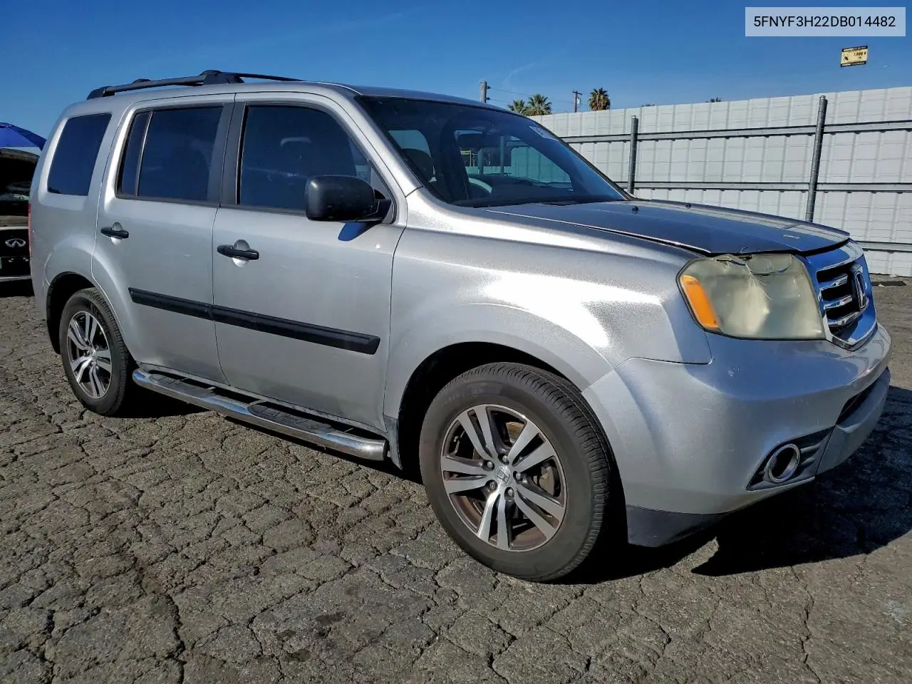 5FNYF3H22DB014482 2013 Honda Pilot Lx
