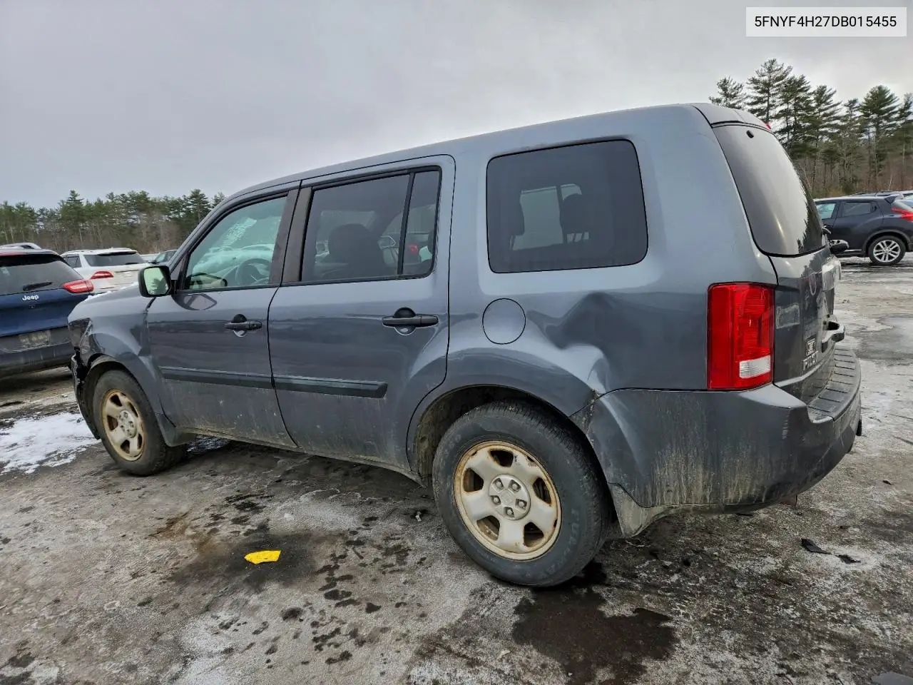 5FNYF4H27DB015455 2013 Honda Pilot Lx