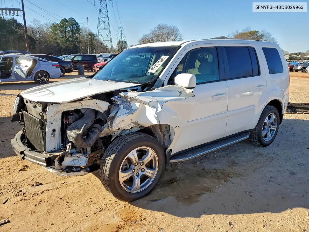 5FNYF3H43DB029963 2013 Honda Pilot Ex