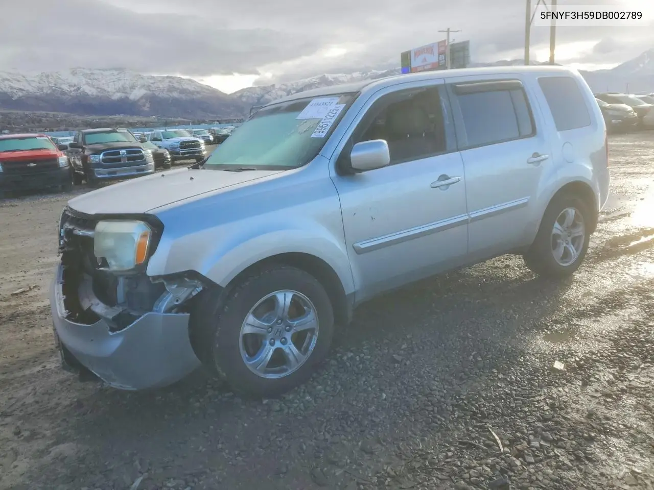 5FNYF3H59DB002789 2013 Honda Pilot Exl