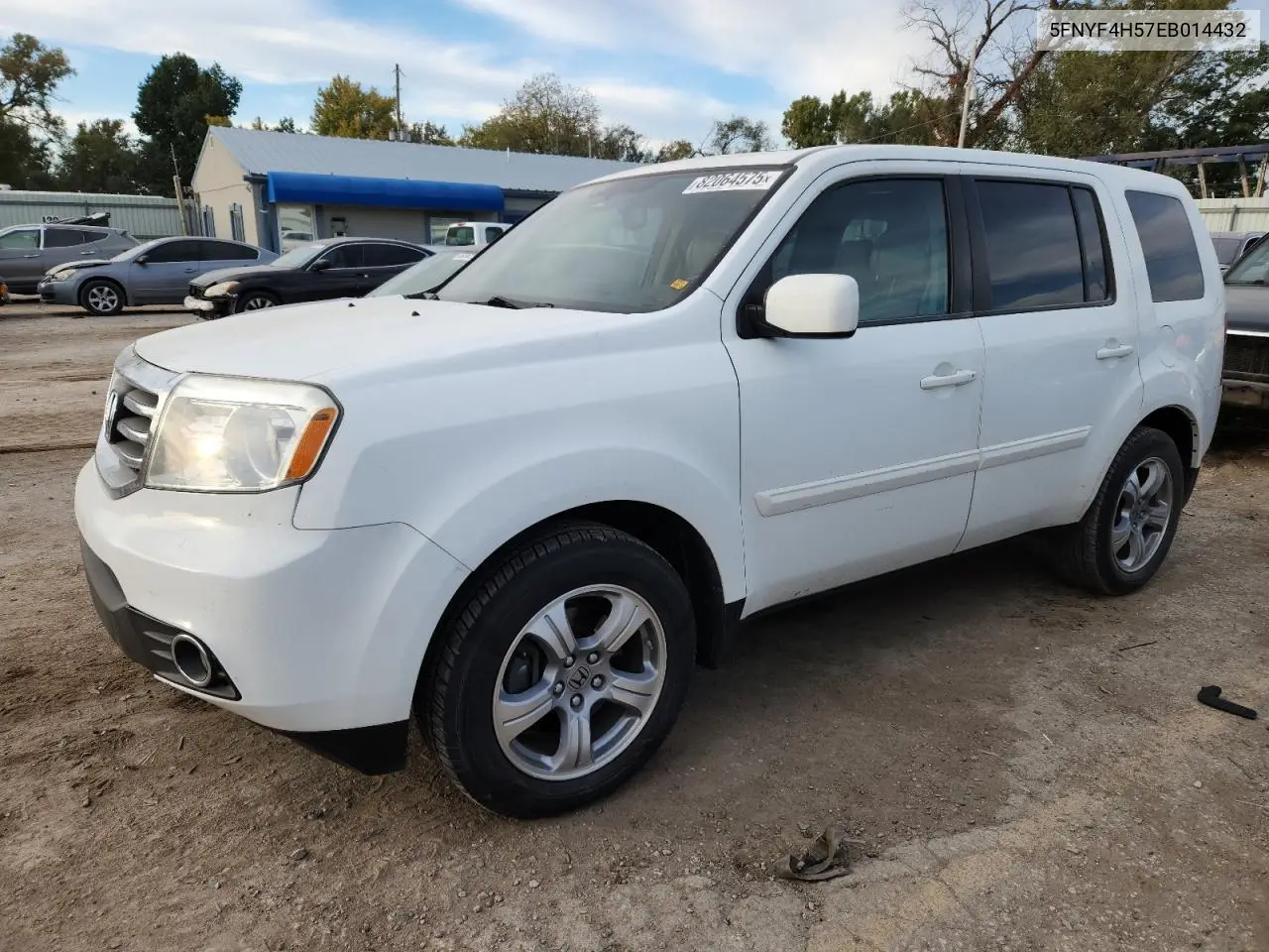 5FNYF4H57EB014432 2014 Honda Pilot Exl