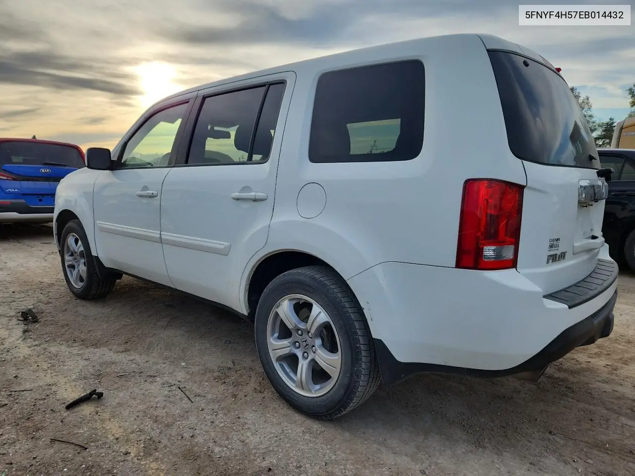 5FNYF4H57EB014432 2014 Honda Pilot Exl