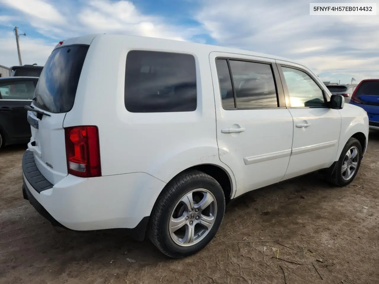 5FNYF4H57EB014432 2014 Honda Pilot Exl