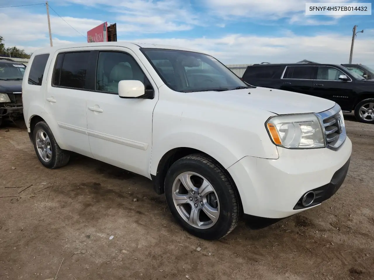 5FNYF4H57EB014432 2014 Honda Pilot Exl