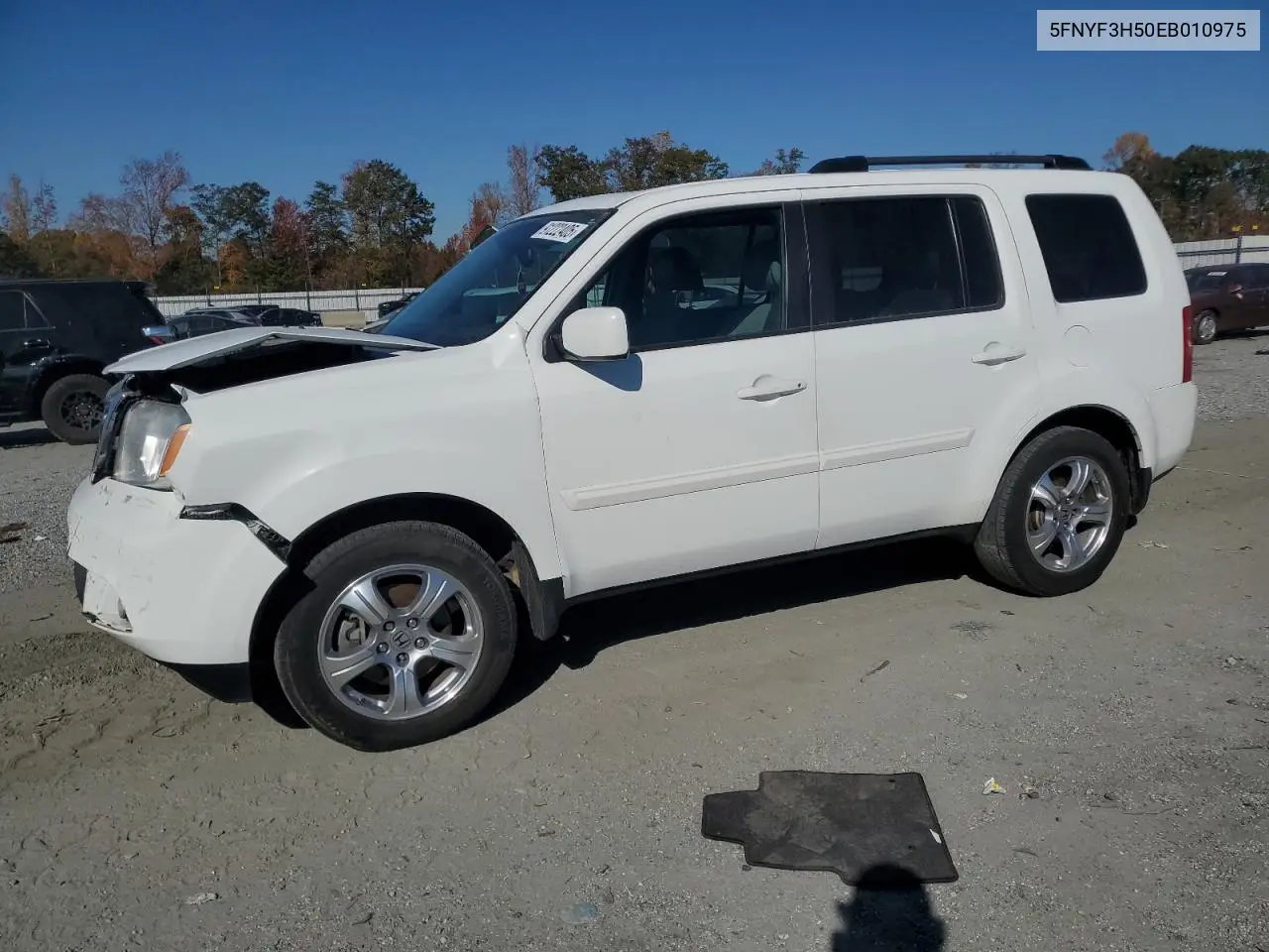 5FNYF3H50EB010975 2014 Honda Pilot Exl