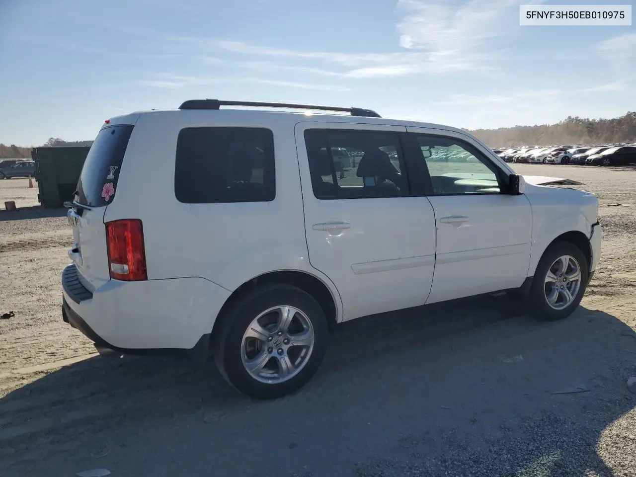 5FNYF3H50EB010975 2014 Honda Pilot Exl
