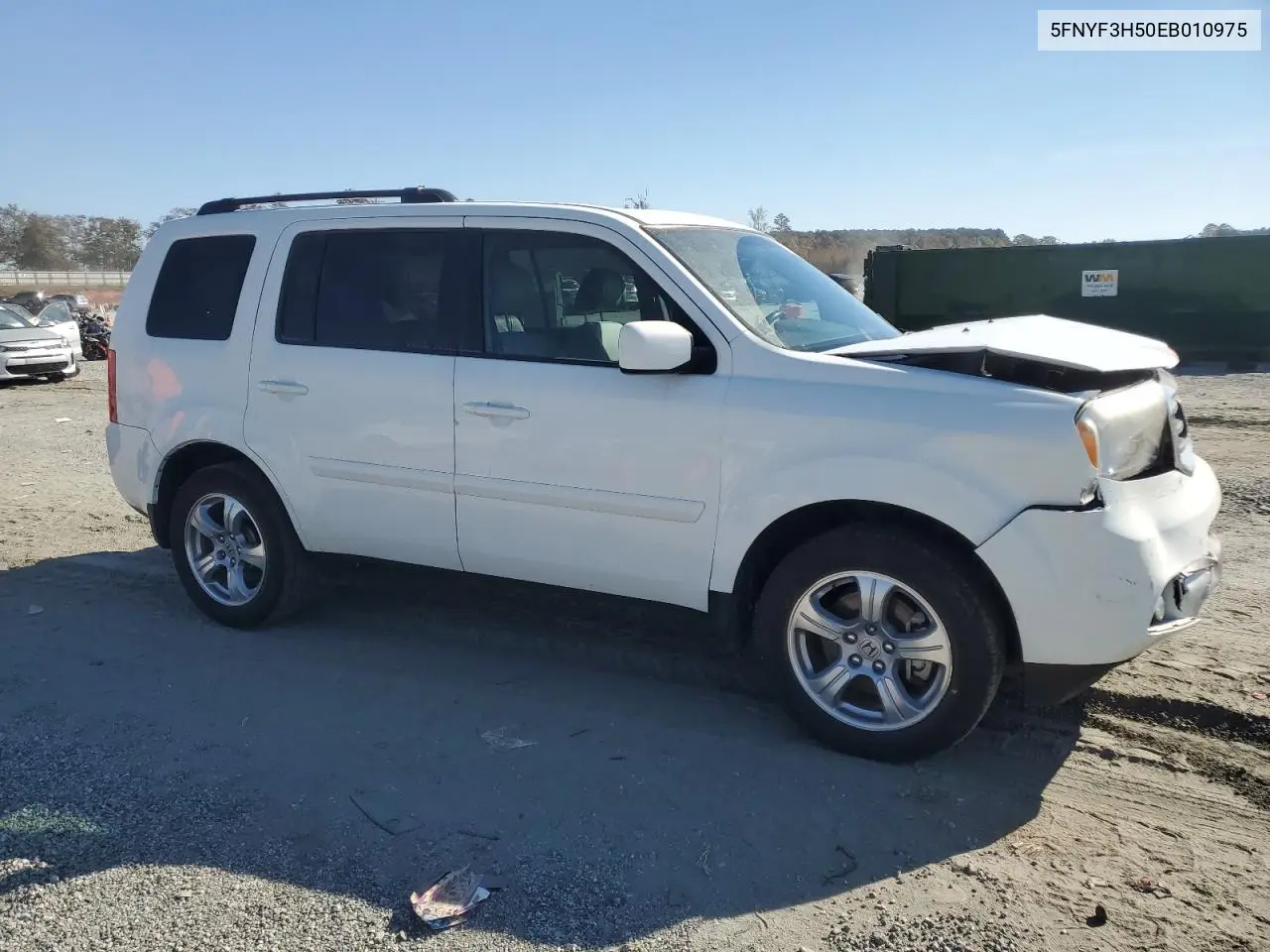 5FNYF3H50EB010975 2014 Honda Pilot Exl