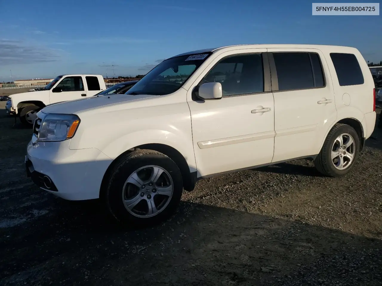 5FNYF4H55EB004725 2014 Honda Pilot Exl
