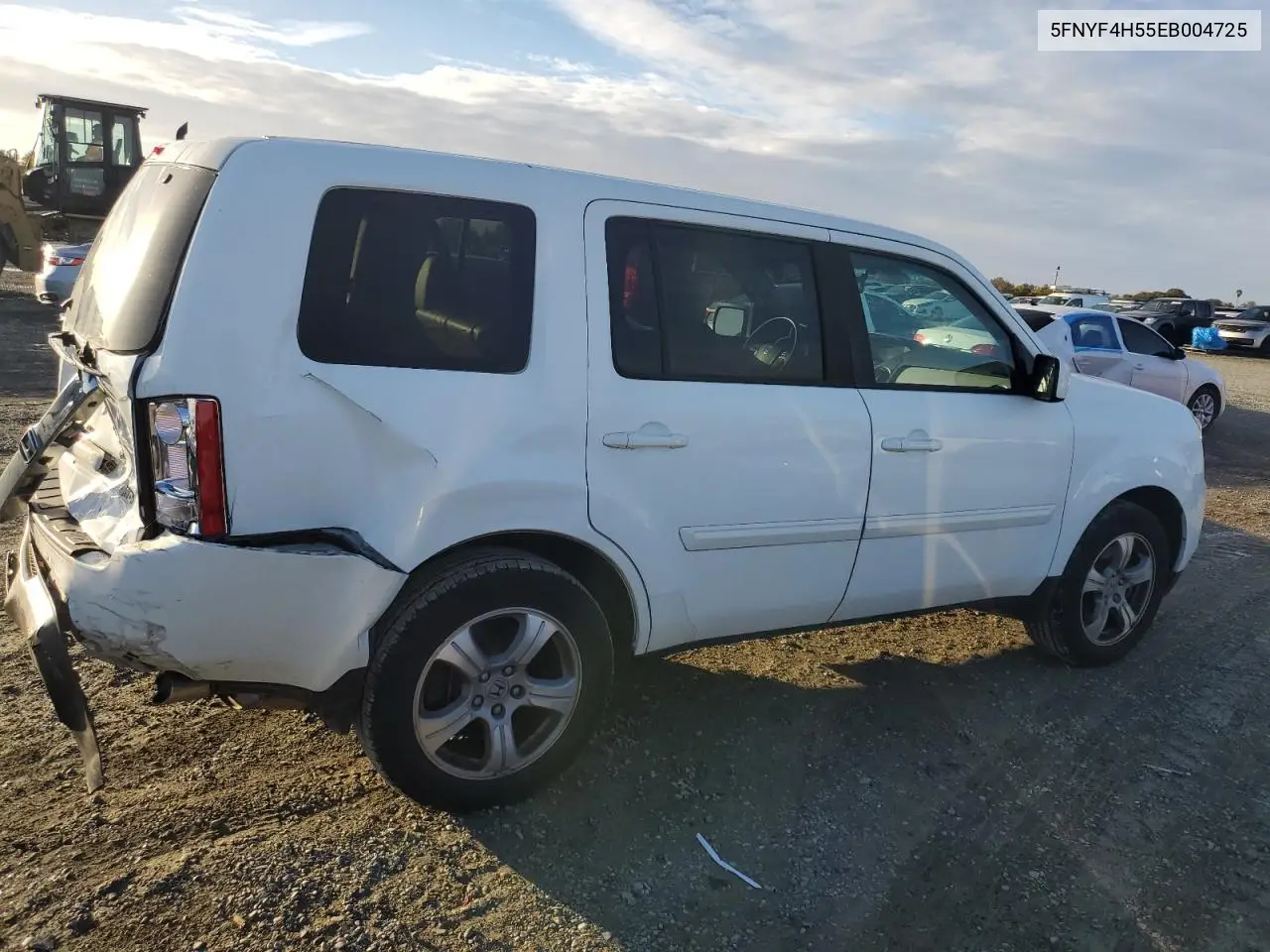 5FNYF4H55EB004725 2014 Honda Pilot Exl