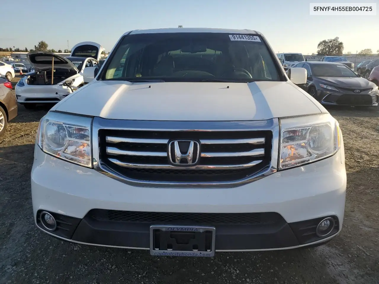 5FNYF4H55EB004725 2014 Honda Pilot Exl