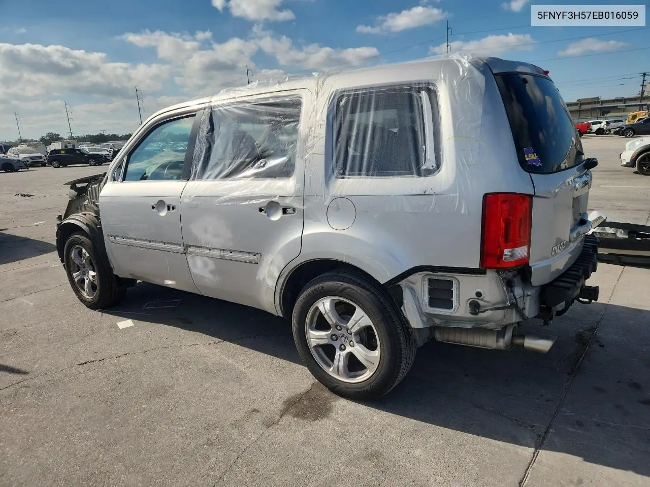 5FNYF3H57EB016059 2014 Honda Pilot Exl