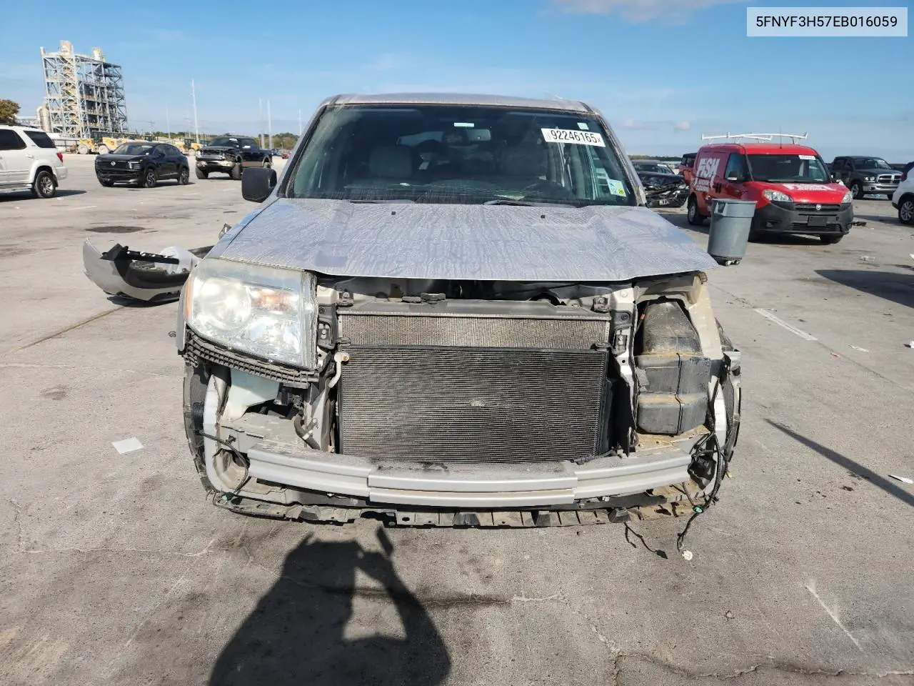 5FNYF3H57EB016059 2014 Honda Pilot Exl