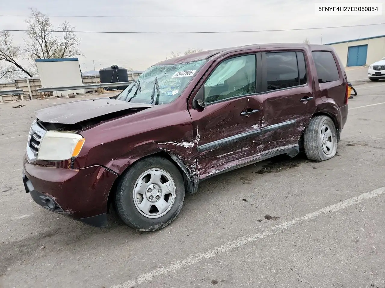 5FNYF4H27EB050854 2014 Honda Pilot Lx