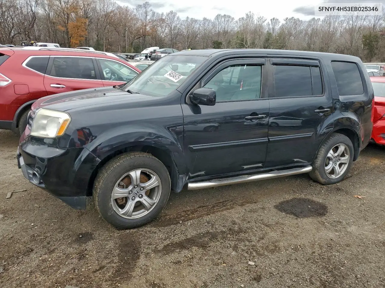 5FNYF4H53EB025346 2014 Honda Pilot Exl