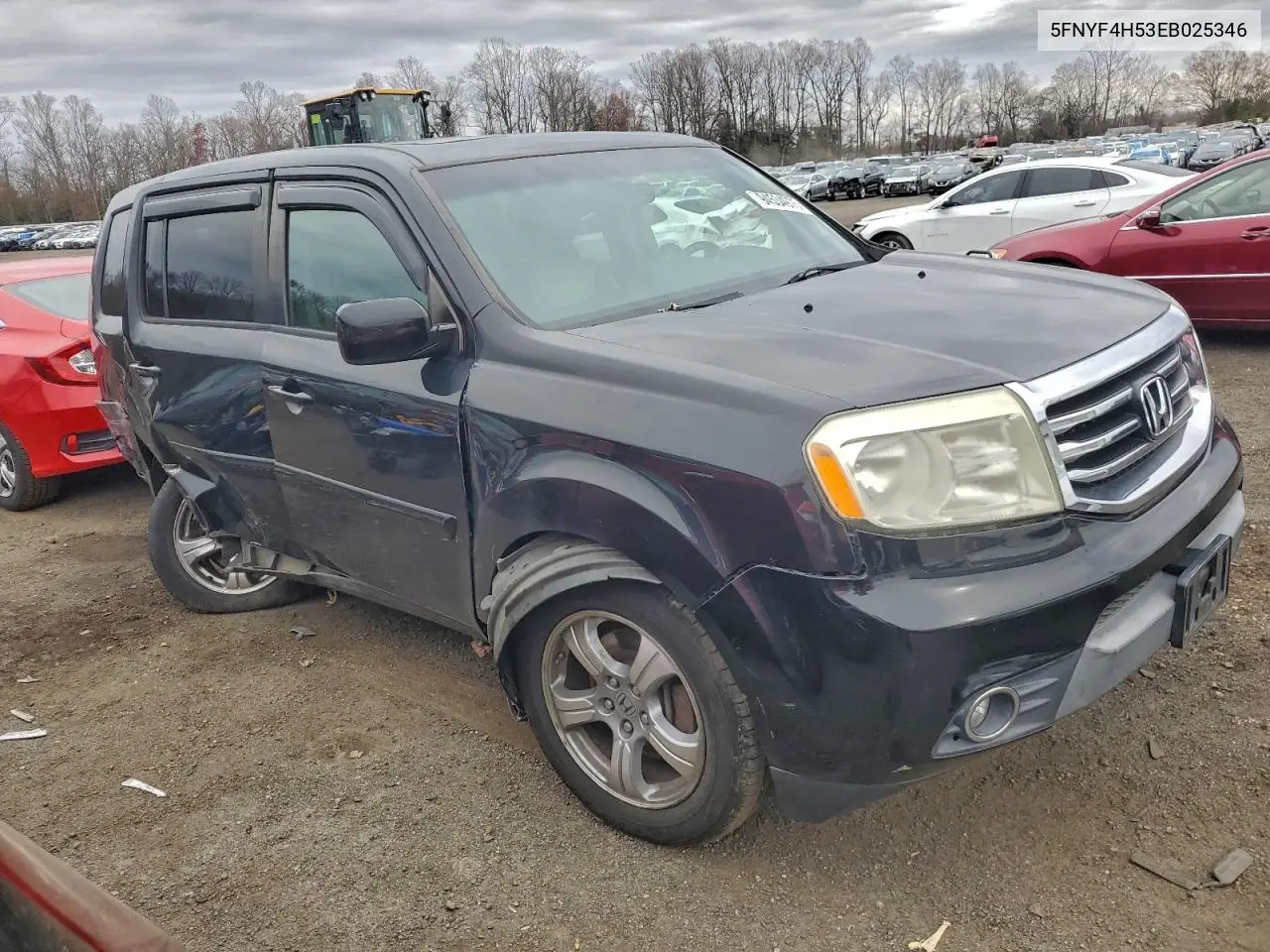 5FNYF4H53EB025346 2014 Honda Pilot Exl