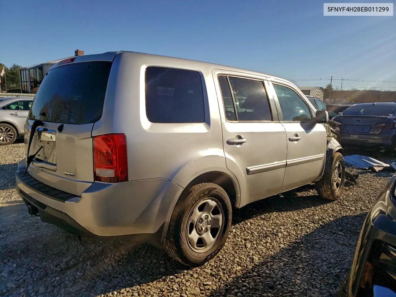 5FNYF4H28EB011299 2014 Honda Pilot Lx