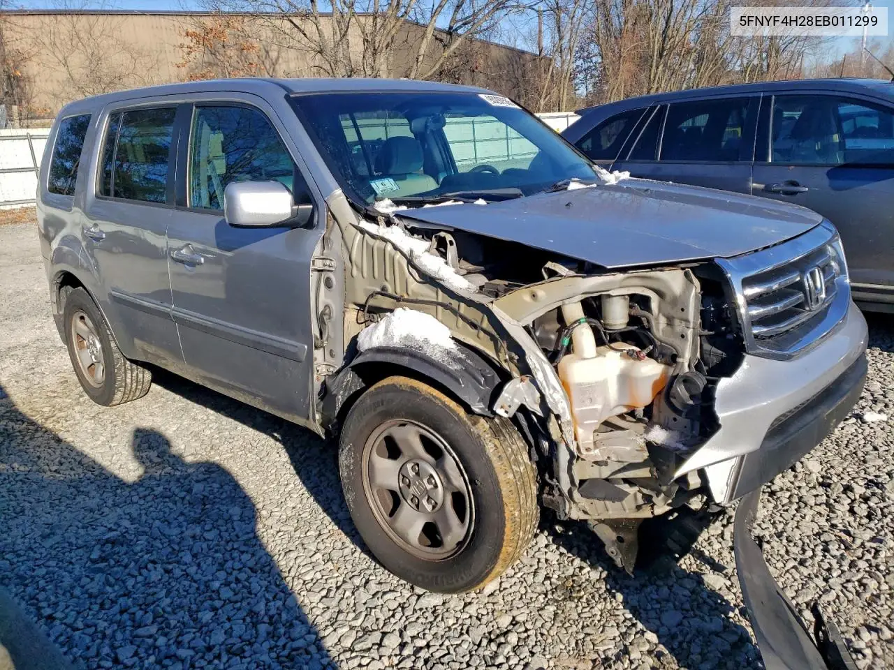 5FNYF4H28EB011299 2014 Honda Pilot Lx