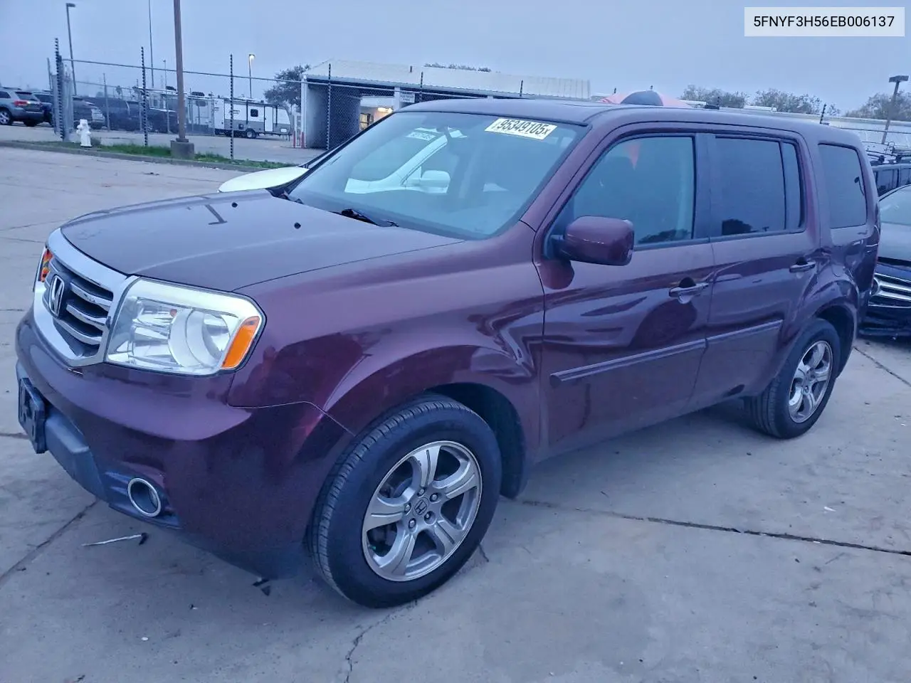 5FNYF3H56EB006137 2014 Honda Pilot Exl
