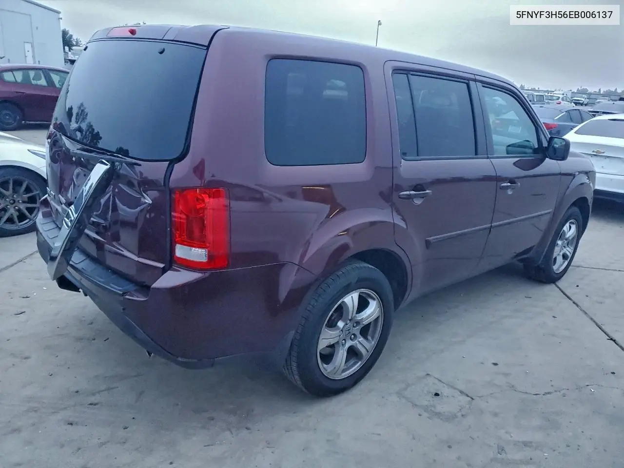 5FNYF3H56EB006137 2014 Honda Pilot Exl