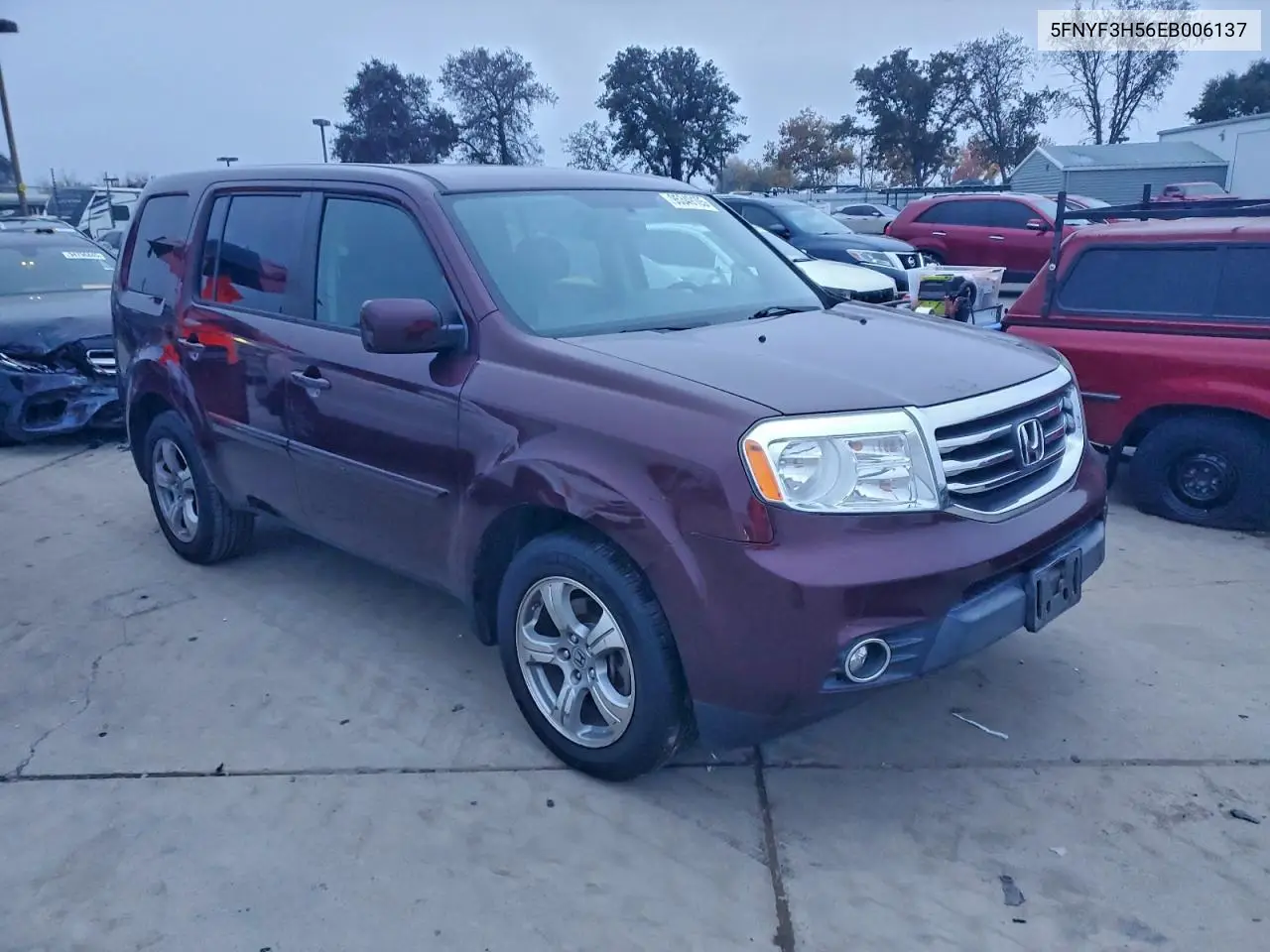 5FNYF3H56EB006137 2014 Honda Pilot Exl