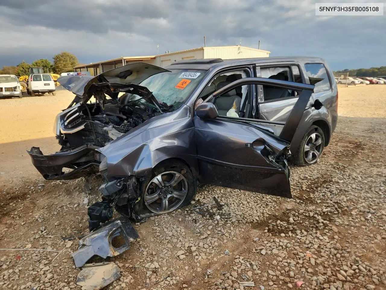 5FNYF3H35FB005108 2015 Honda Pilot Se