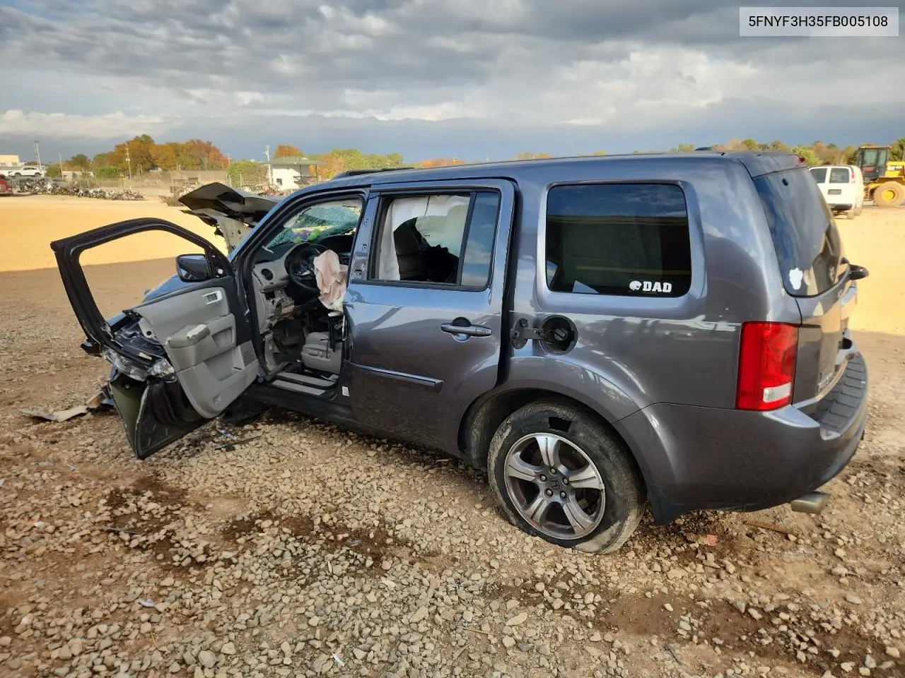 5FNYF3H35FB005108 2015 Honda Pilot Se