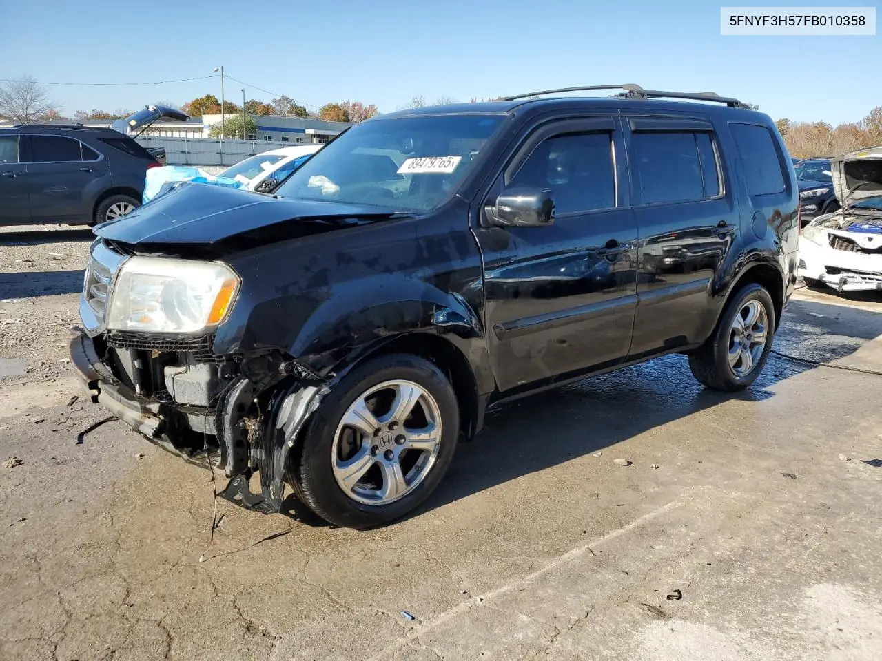 5FNYF3H57FB010358 2015 Honda Pilot Exl
