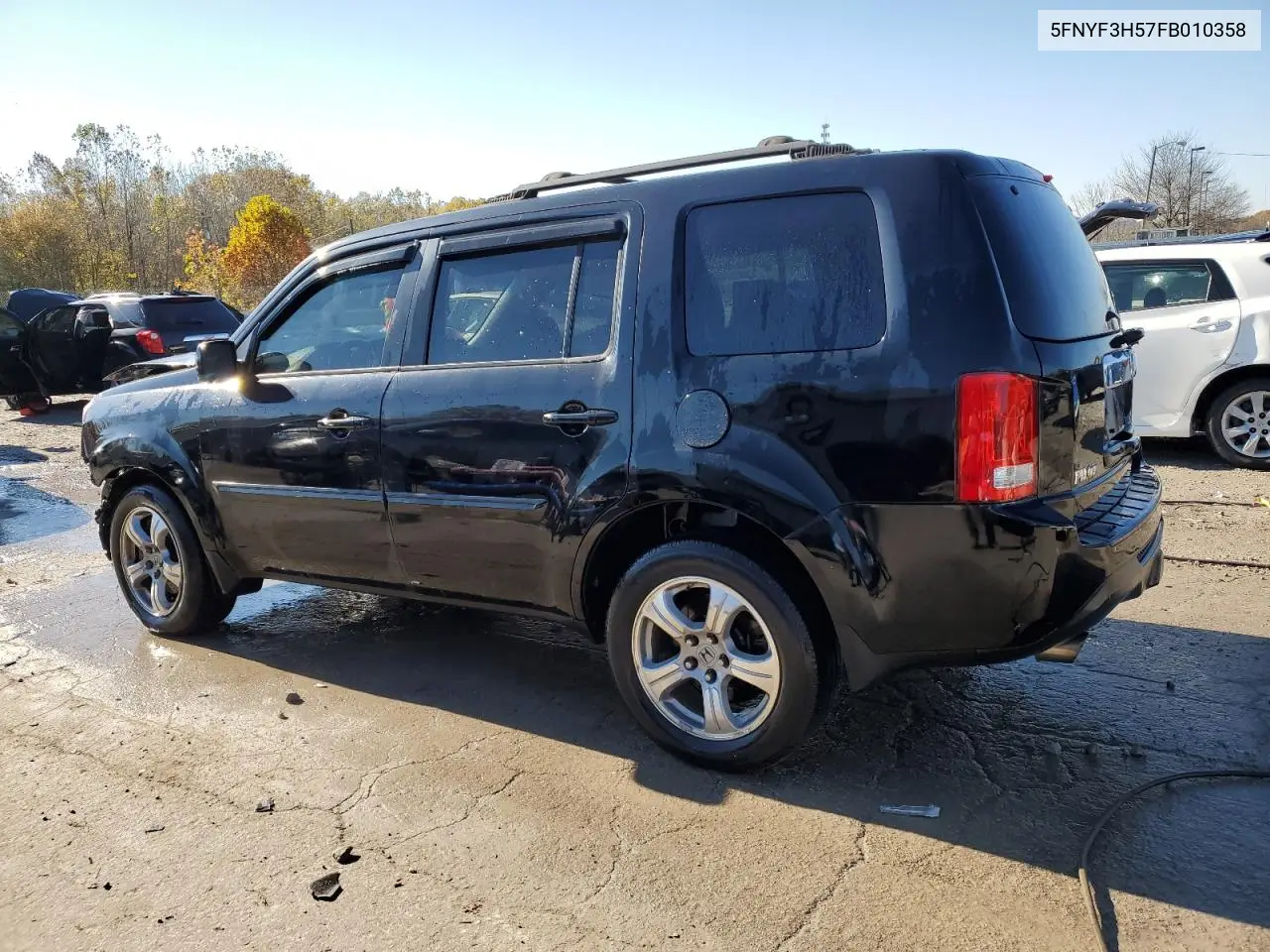 5FNYF3H57FB010358 2015 Honda Pilot Exl