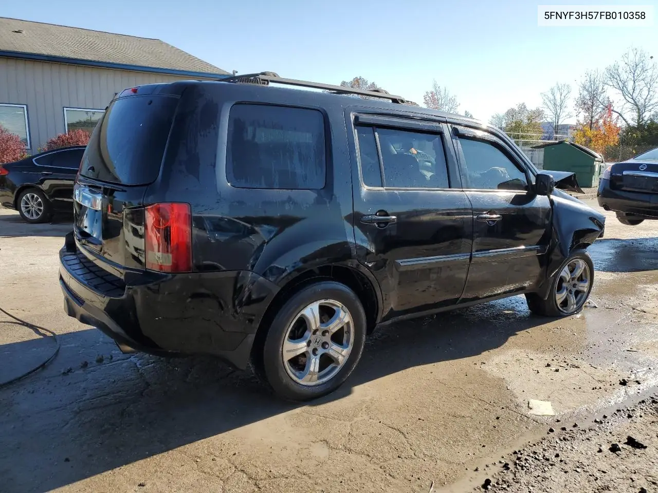 5FNYF3H57FB010358 2015 Honda Pilot Exl