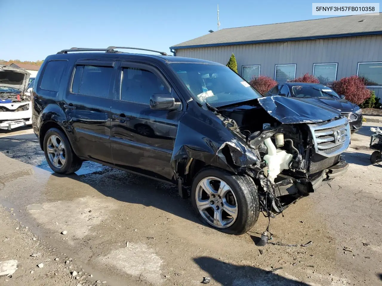 5FNYF3H57FB010358 2015 Honda Pilot Exl