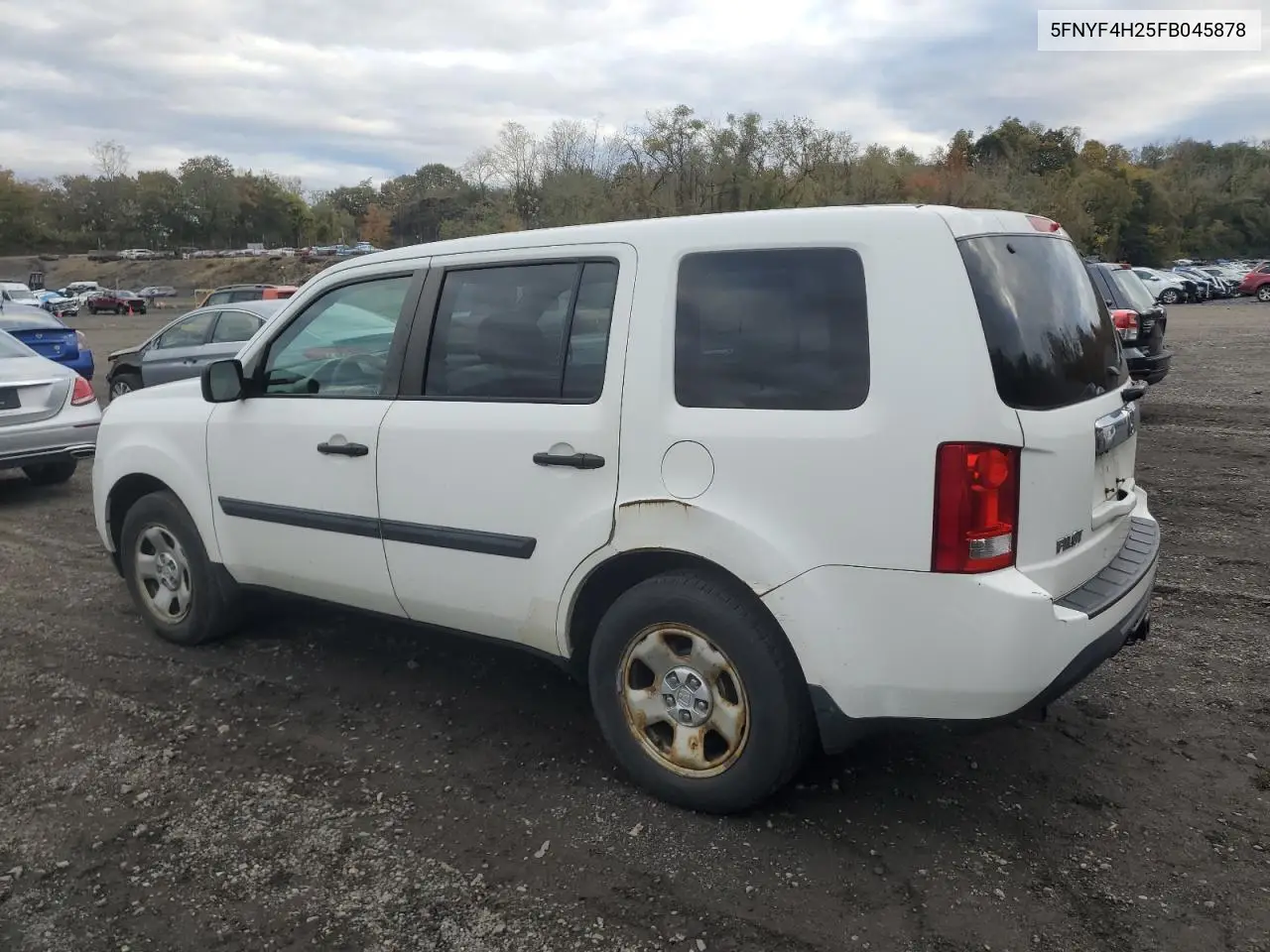 5FNYF4H25FB045878 2015 Honda Pilot Lx