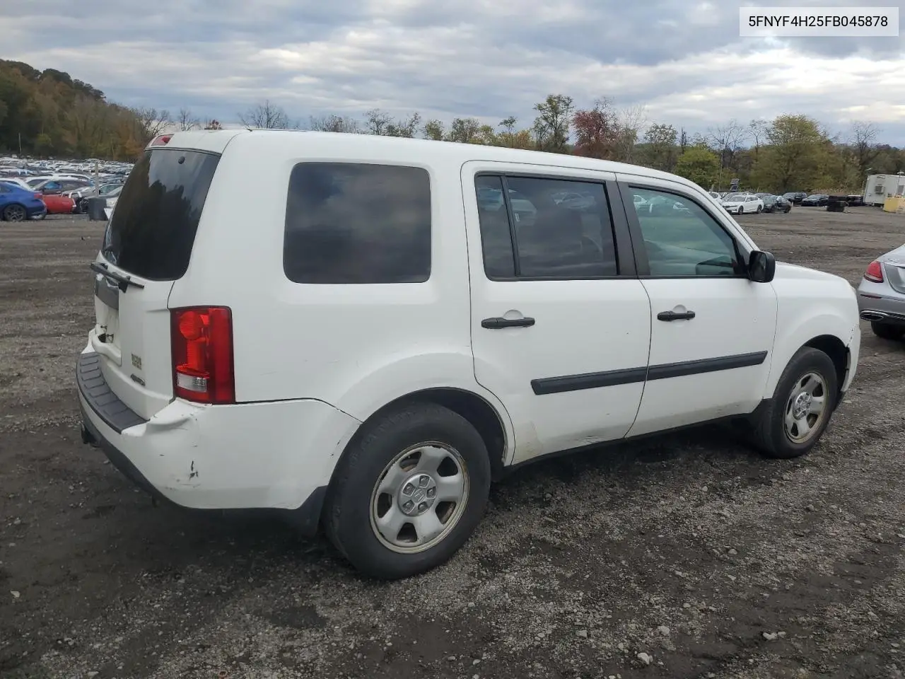 5FNYF4H25FB045878 2015 Honda Pilot Lx