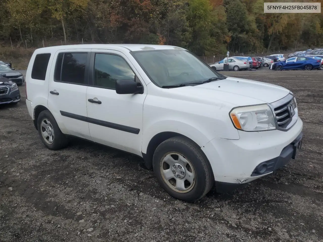 5FNYF4H25FB045878 2015 Honda Pilot Lx