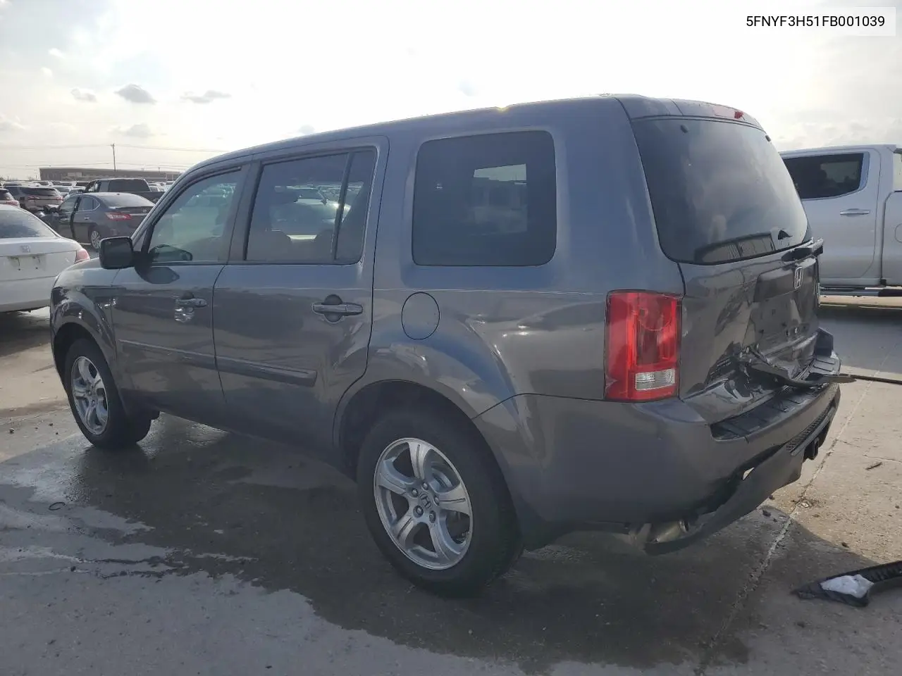 5FNYF3H51FB001039 2015 Honda Pilot Exl