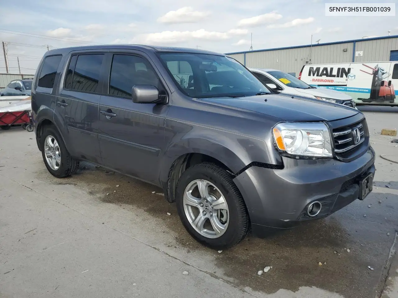 5FNYF3H51FB001039 2015 Honda Pilot Exl