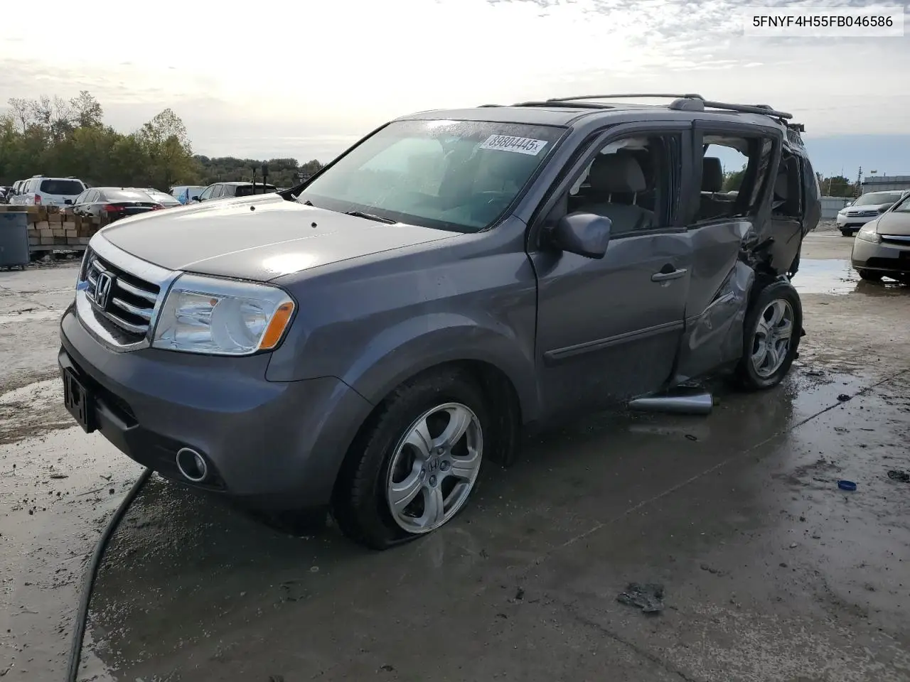 5FNYF4H55FB046586 2015 Honda Pilot Exl
