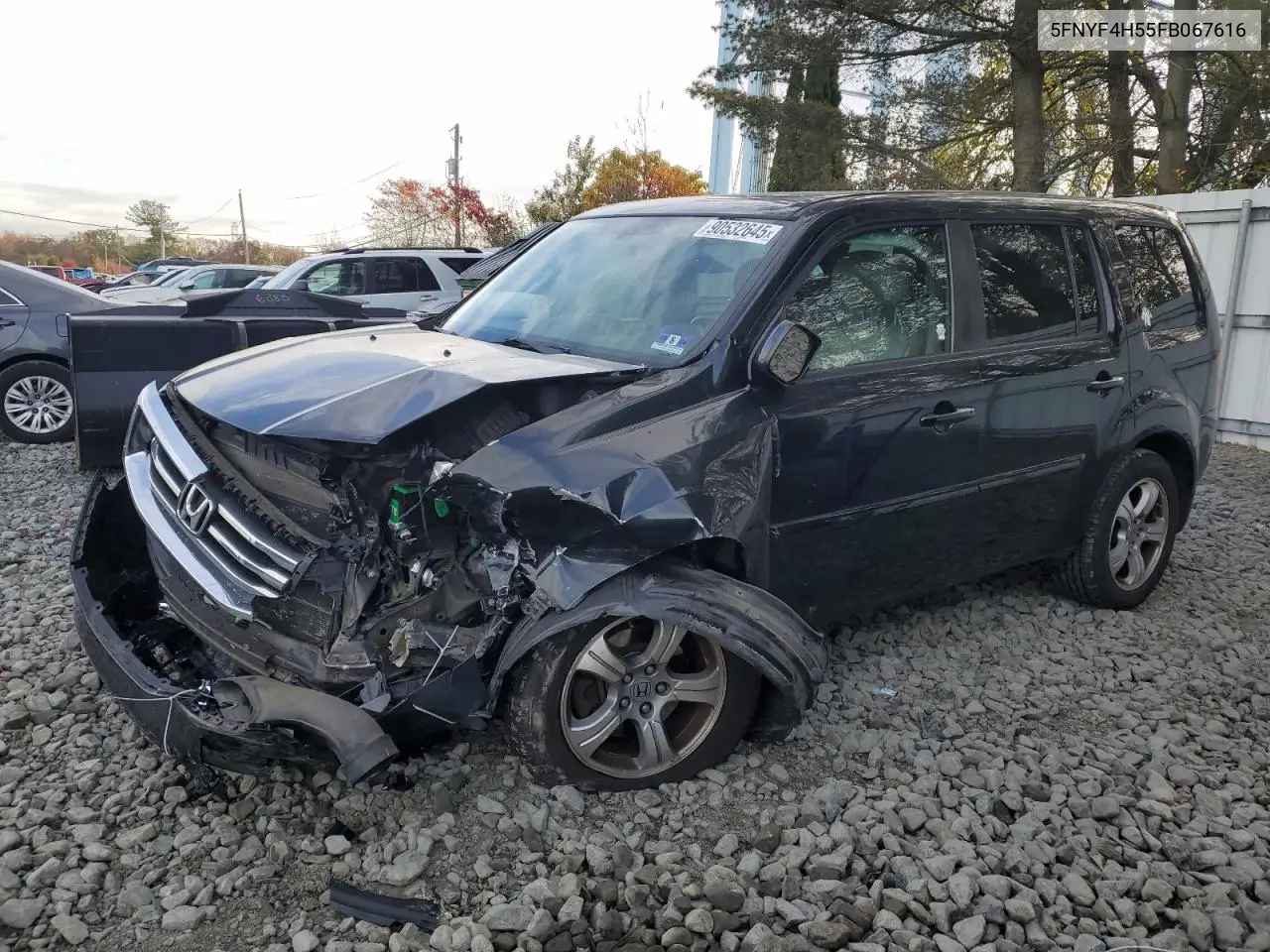 5FNYF4H55FB067616 2015 Honda Pilot Exl