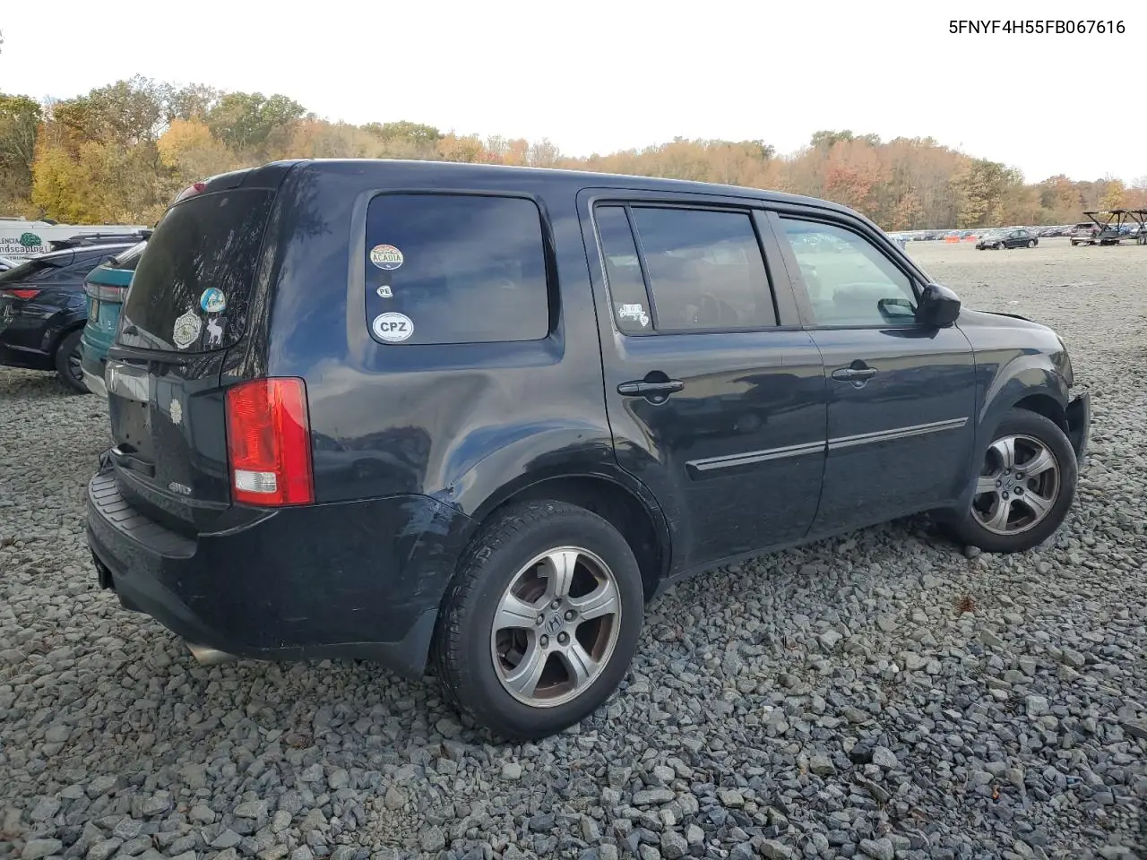 5FNYF4H55FB067616 2015 Honda Pilot Exl