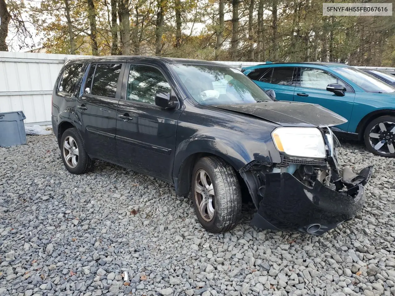 5FNYF4H55FB067616 2015 Honda Pilot Exl