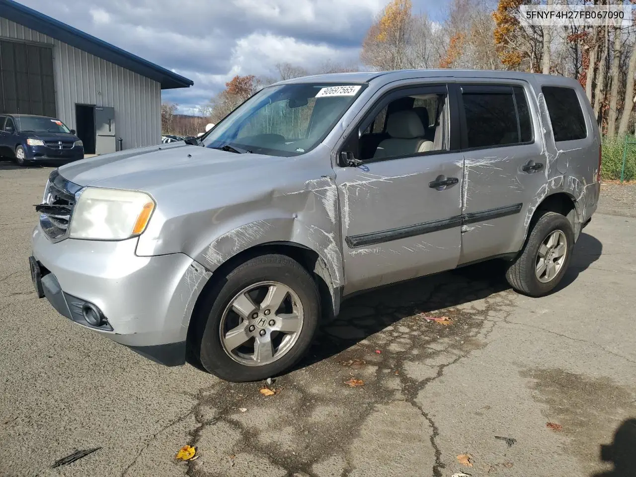 5FNYF4H27FB067090 2015 Honda Pilot Lx