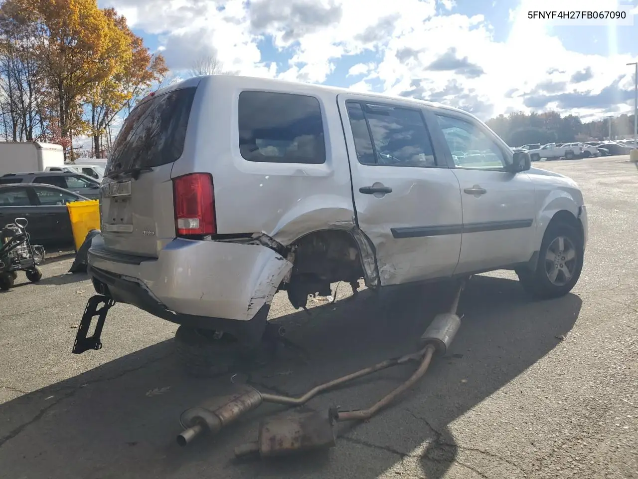 5FNYF4H27FB067090 2015 Honda Pilot Lx