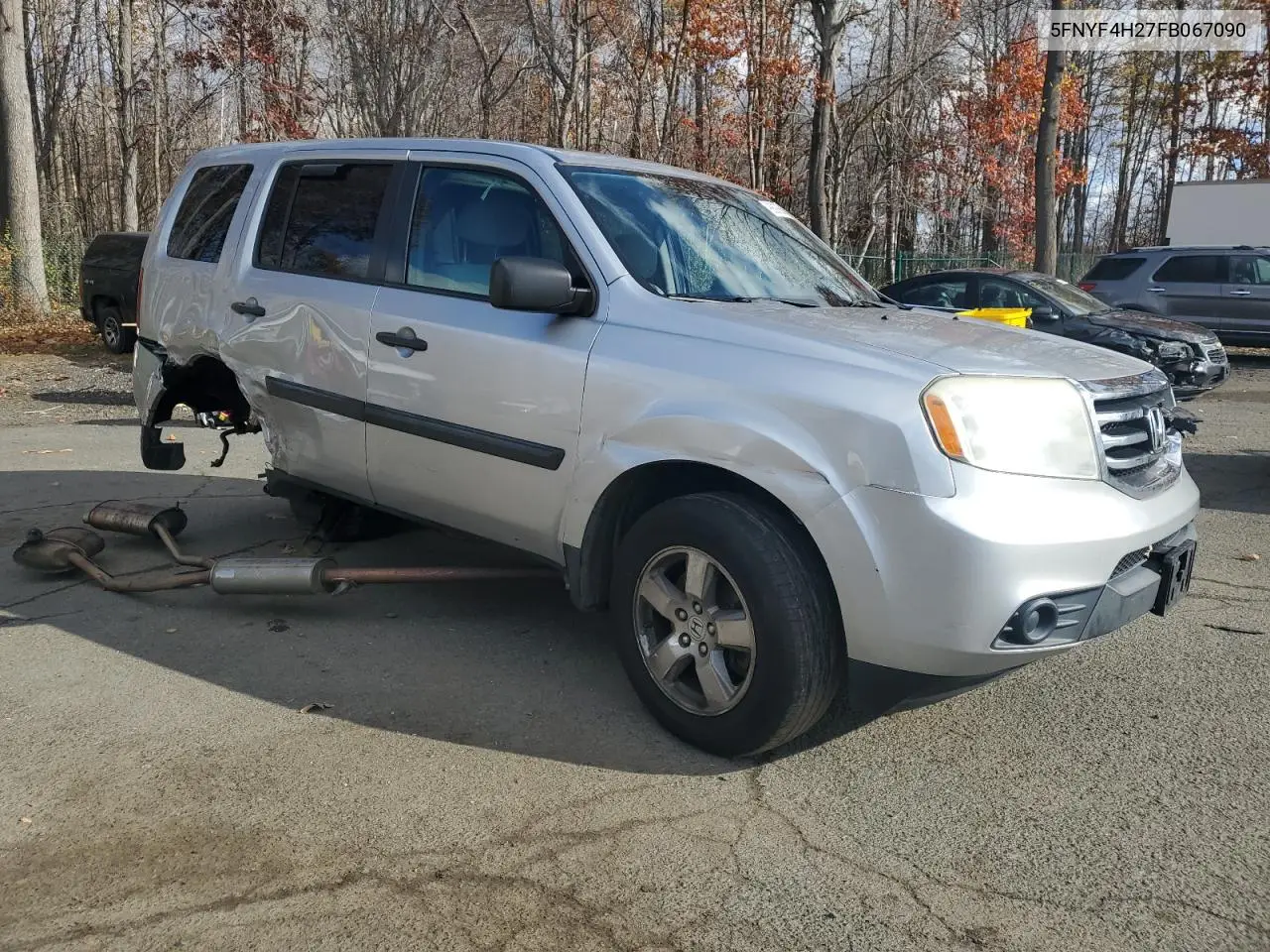 5FNYF4H27FB067090 2015 Honda Pilot Lx