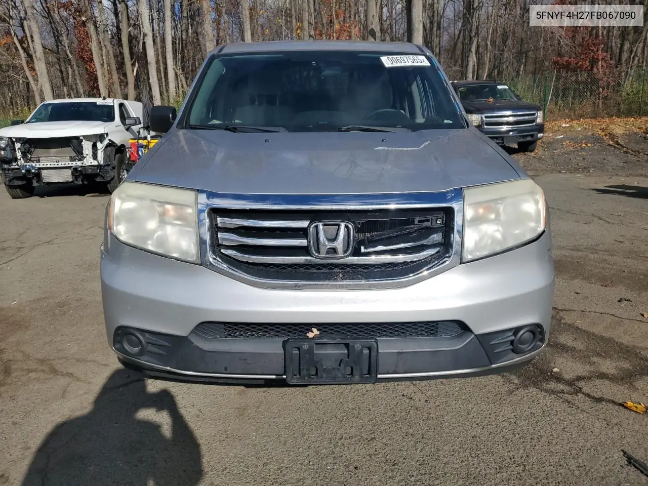 5FNYF4H27FB067090 2015 Honda Pilot Lx